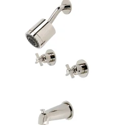 Kingston Brass Millennium Two-Handle Tub and Shower Faucet
