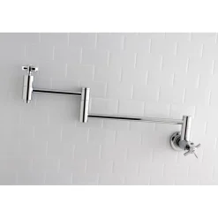 Kingston Brass Millennium Wall Mount Pot Filler Kitchen Faucet