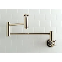 Kingston Brass Millennium Wall Mount Pot Filler Kitchen Faucet