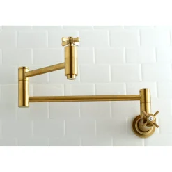 Kingston Brass Millennium Wall Mount Pot Filler Kitchen Faucet