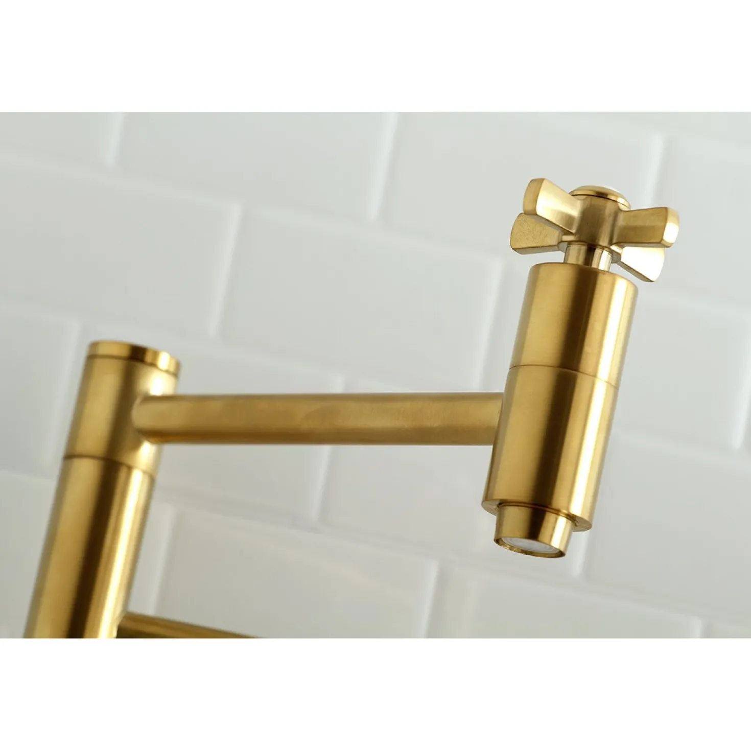 Kingston Brass Millennium Wall Mount Pot Filler Kitchen Faucet