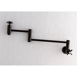 Kingston Brass Millennium Wall Mount Pot Filler Kitchen Faucet