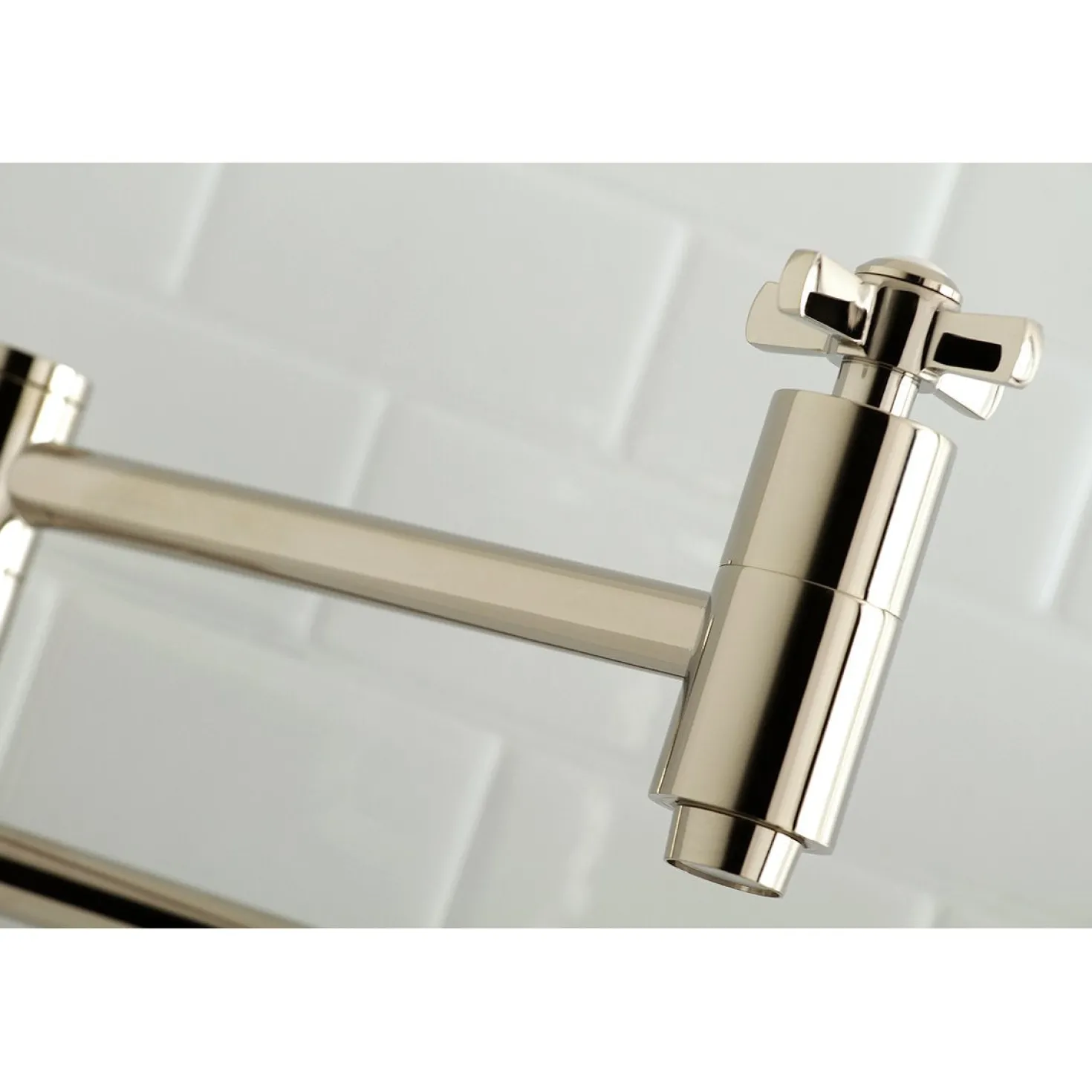 Kingston Brass Millennium Wall Mount Pot Filler Kitchen Faucet