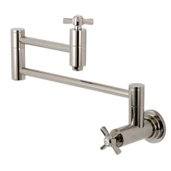 Kingston Brass Millennium Wall Mount Pot Filler Kitchen Faucet