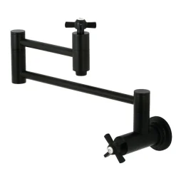 Kingston Brass Millennium Wall Mount Pot Filler Kitchen Faucet