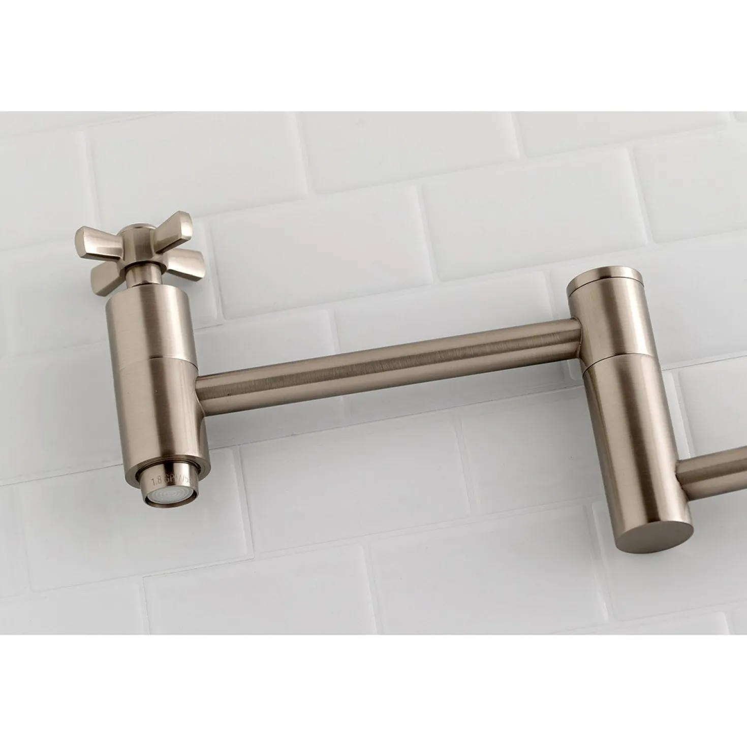 Kingston Brass Millennium Wall Mount Pot Filler Kitchen Faucet