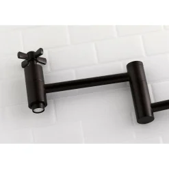 Kingston Brass Millennium Wall Mount Pot Filler Kitchen Faucet