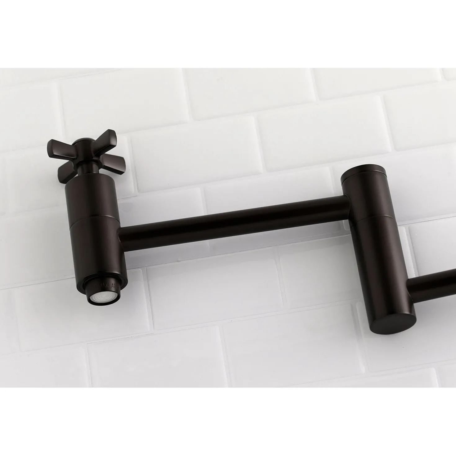Kingston Brass Millennium Wall Mount Pot Filler Kitchen Faucet