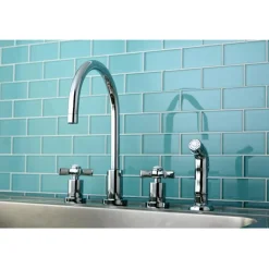 Kingston Brass Millennium Widespread Kitchen Faucet