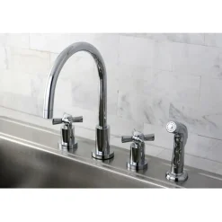 Kingston Brass Millennium Widespread Kitchen Faucet