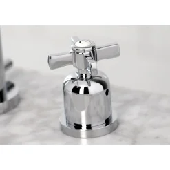 Kingston Brass Millennium Widespread Bathroom Faucet with Brass Pop-Up