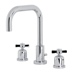 Kingston Brass Millennium Widespread Bathroom Faucet with Brass Pop-Up