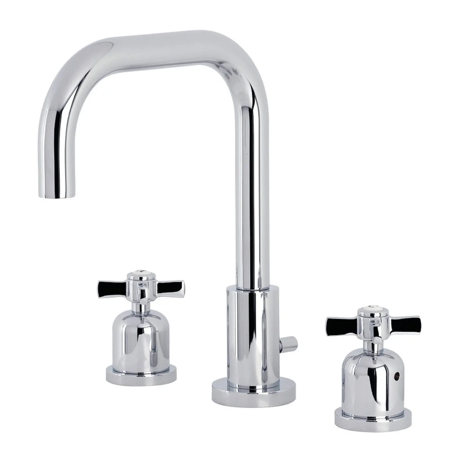 Kingston Brass Millennium Widespread Bathroom Faucet with Brass Pop-Up