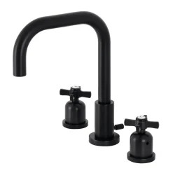 Kingston Brass Millennium Widespread Bathroom Faucet with Brass Pop-Up