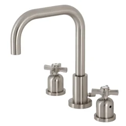 Kingston Brass Millennium Widespread Bathroom Faucet with Brass Pop-Up