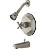 Kingston Brass Modern Millennium Single Hot and Cold Handle Tub/Shower Faucet