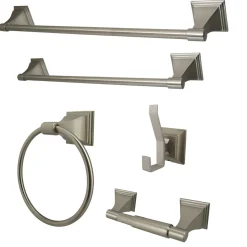 Kingston Brass Monarch Collection 5-Piece Towel Bar Bath Hardware Set