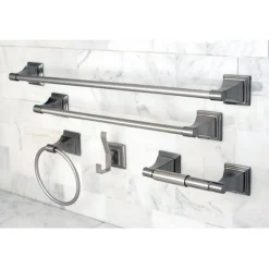 Kingston Brass Monarch Collection 5-Piece Towel Bar Bath Hardware Set