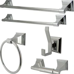 Kingston Brass Monarch Collection 5-Piece Towel Bar Bath Hardware Set