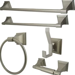 Kingston Brass Monarch Collection 5-Piece Towel Bar Bath Hardware Set