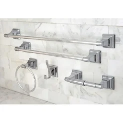 Kingston Brass Monarch Collection 5-Piece Towel Bar Bath Hardware Set