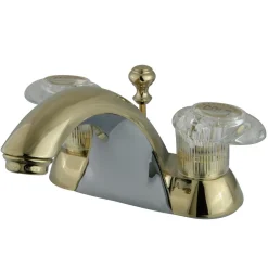 Kingston Brass Naples 4" Centerset Lavatory Faucet with Retail Pop-up and Two Handle
