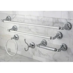 Kingston Brass Naples Collection 5-Piece Towel Bar Bath Hardware Set