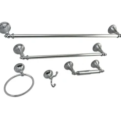 Kingston Brass Naples Collection 5-Piece Towel Bar Bath Hardware Set