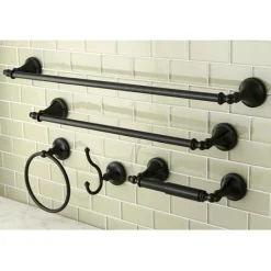 Kingston Brass Naples Collection 5-Piece Towel Bar Bath Hardware Set