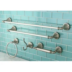 Kingston Brass Naples Collection 5-Piece Towel Bar Bath Hardware Set