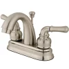 Kingston Brass Naples Deck Mount 4-Inch Centerset Bathroom Faucet