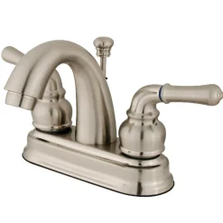 Kingston Brass Naples Deck Mount 4-Inch Centerset Bathroom Faucet
