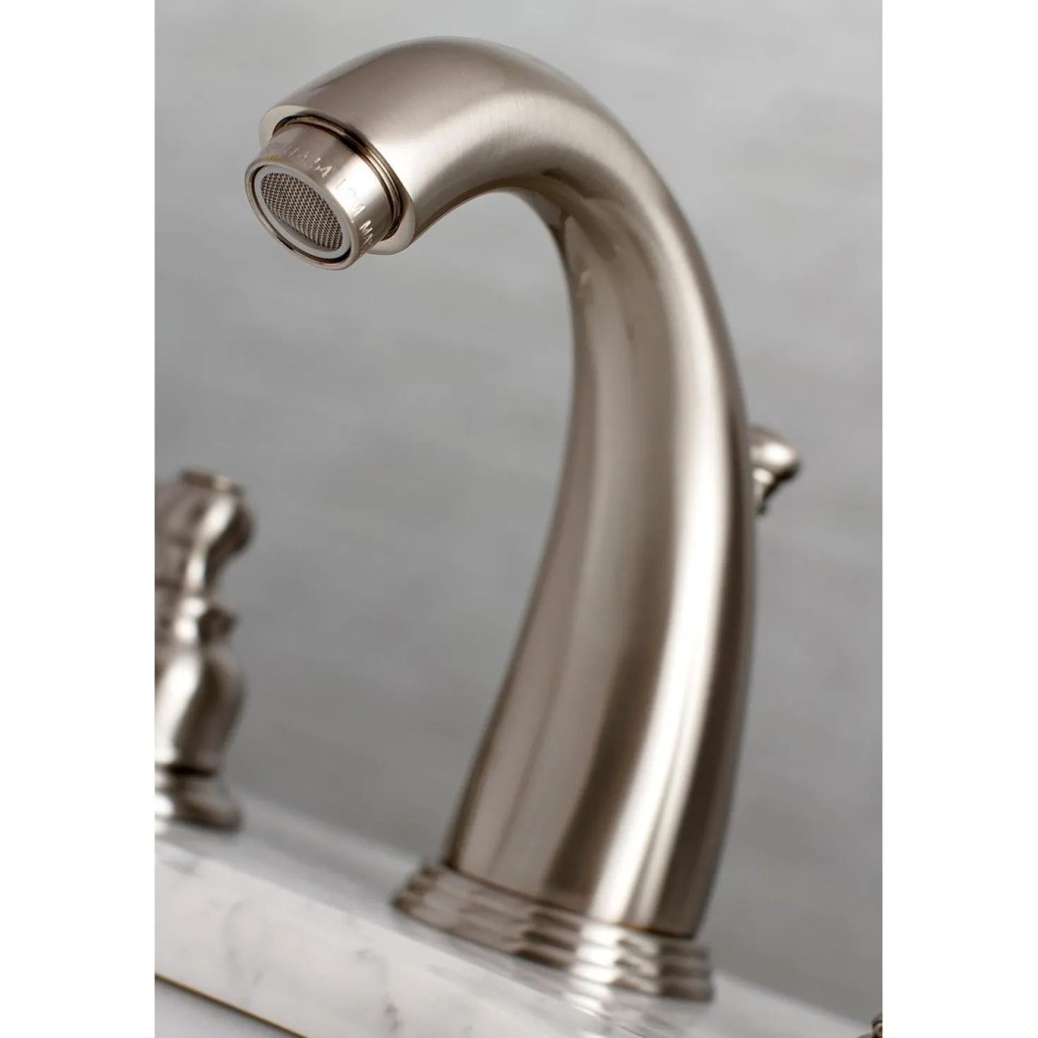 Kingston Brass Naples Deck Mount Widespread Bathroom Faucet