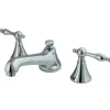 Kingston Brass Naples Deck Mount 8" Widespread Bathroom Faucet