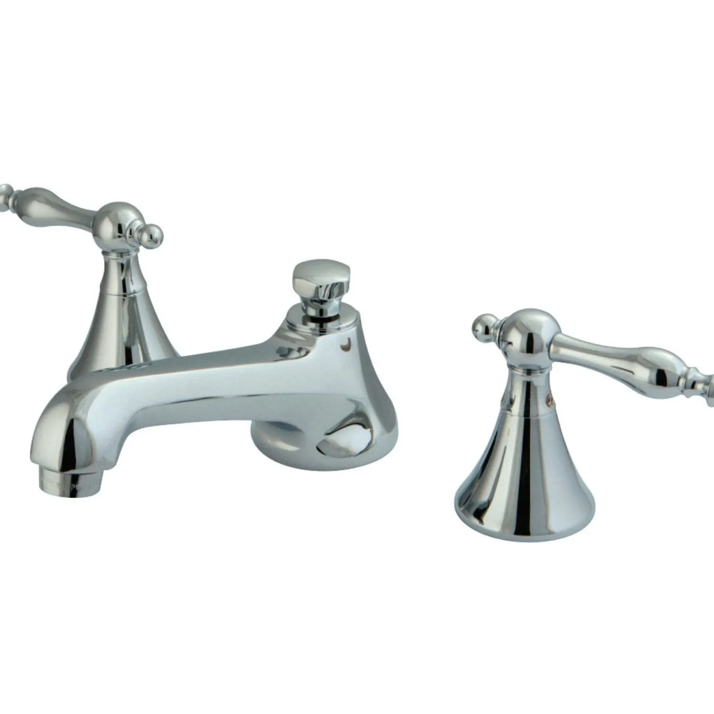 Kingston Brass Naples Deck Mount 8" Widespread Bathroom Faucet