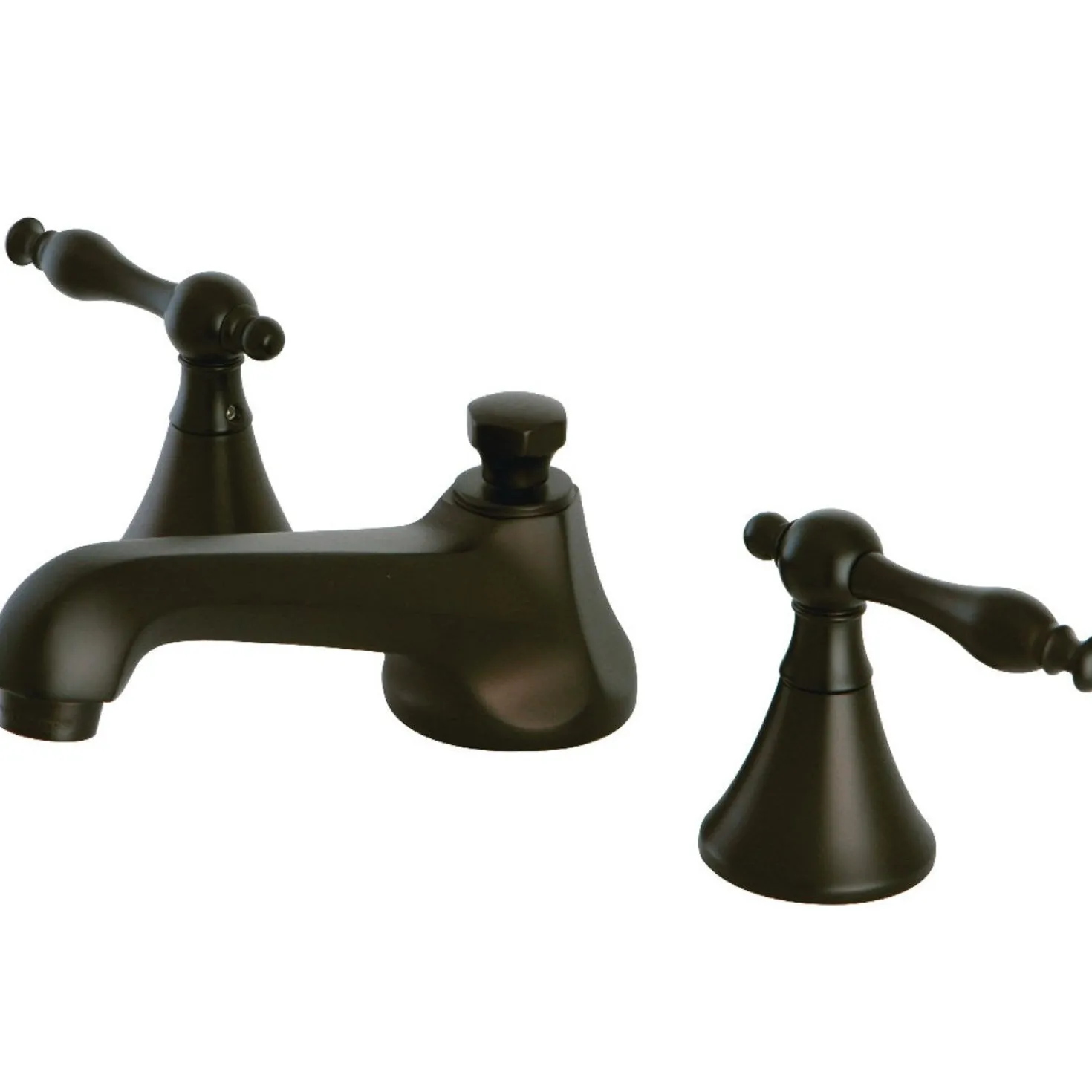 Kingston Brass Naples Deck Mount 8" Widespread Bathroom Faucet