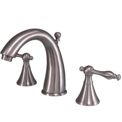 Kingston Brass Naples 3-Hole 8-Inch Widespread Bathroom Faucet