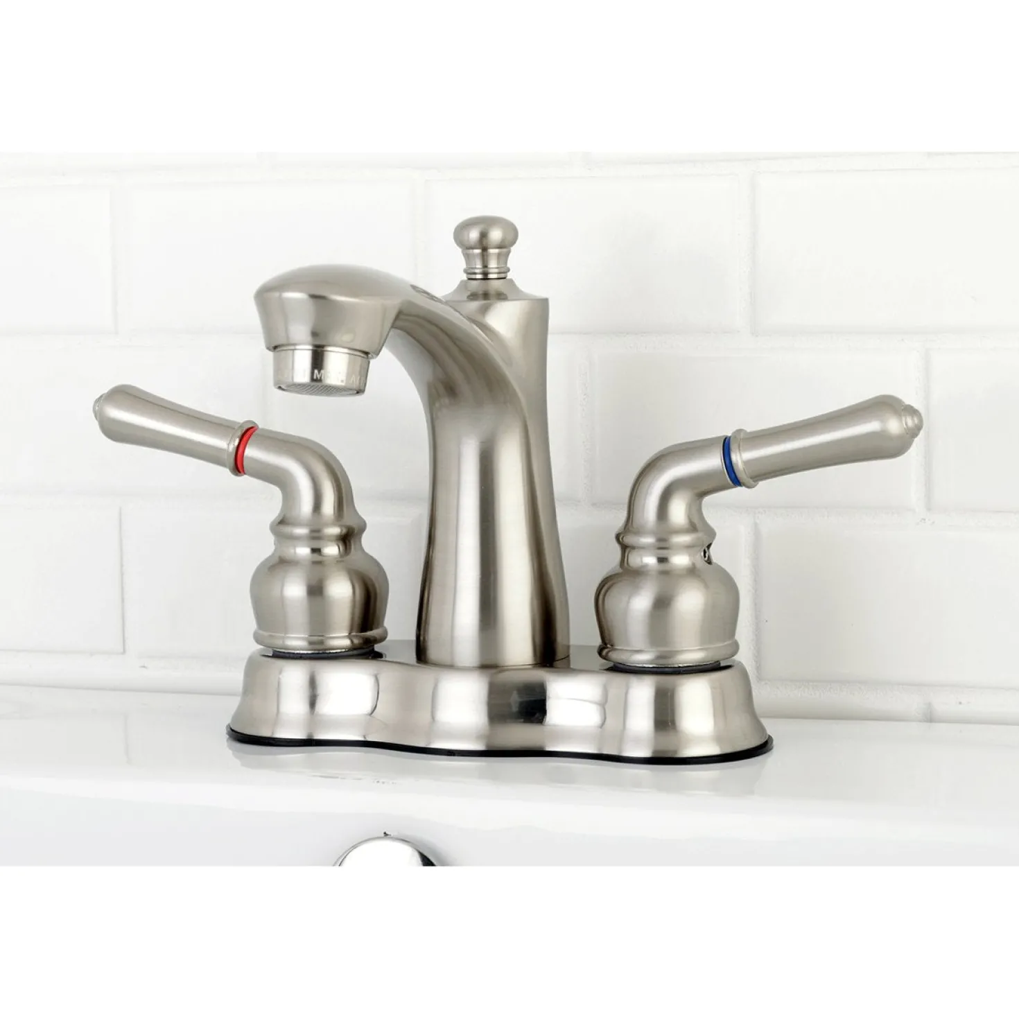 Kingston Brass Naples 4-Inch Centerset Bathroom Faucet