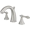 Kingston Brass Naples 8-Inch Widespread Bathroom Faucet with Brass Pop-Up