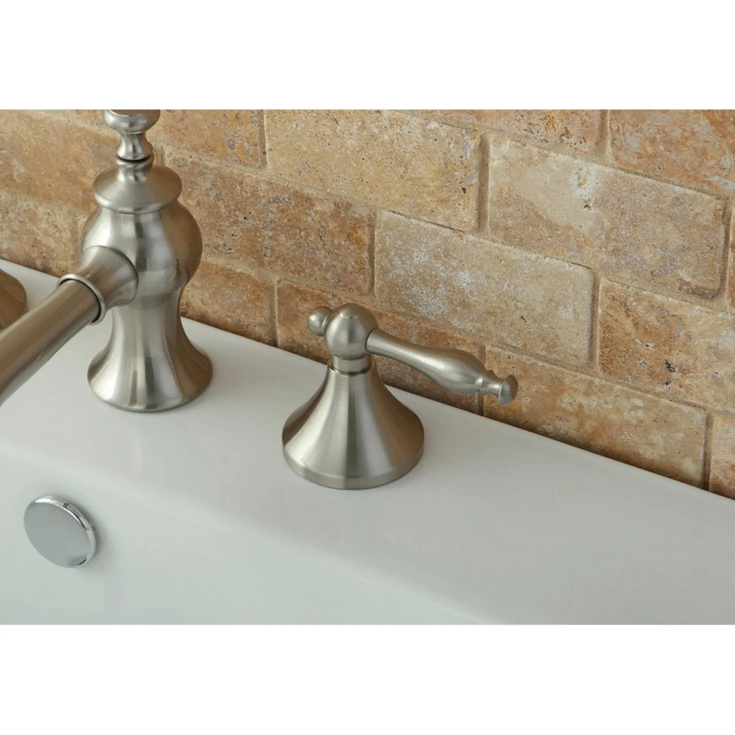 Kingston Brass Naples 8-Inch Widespread Bathroom Faucet