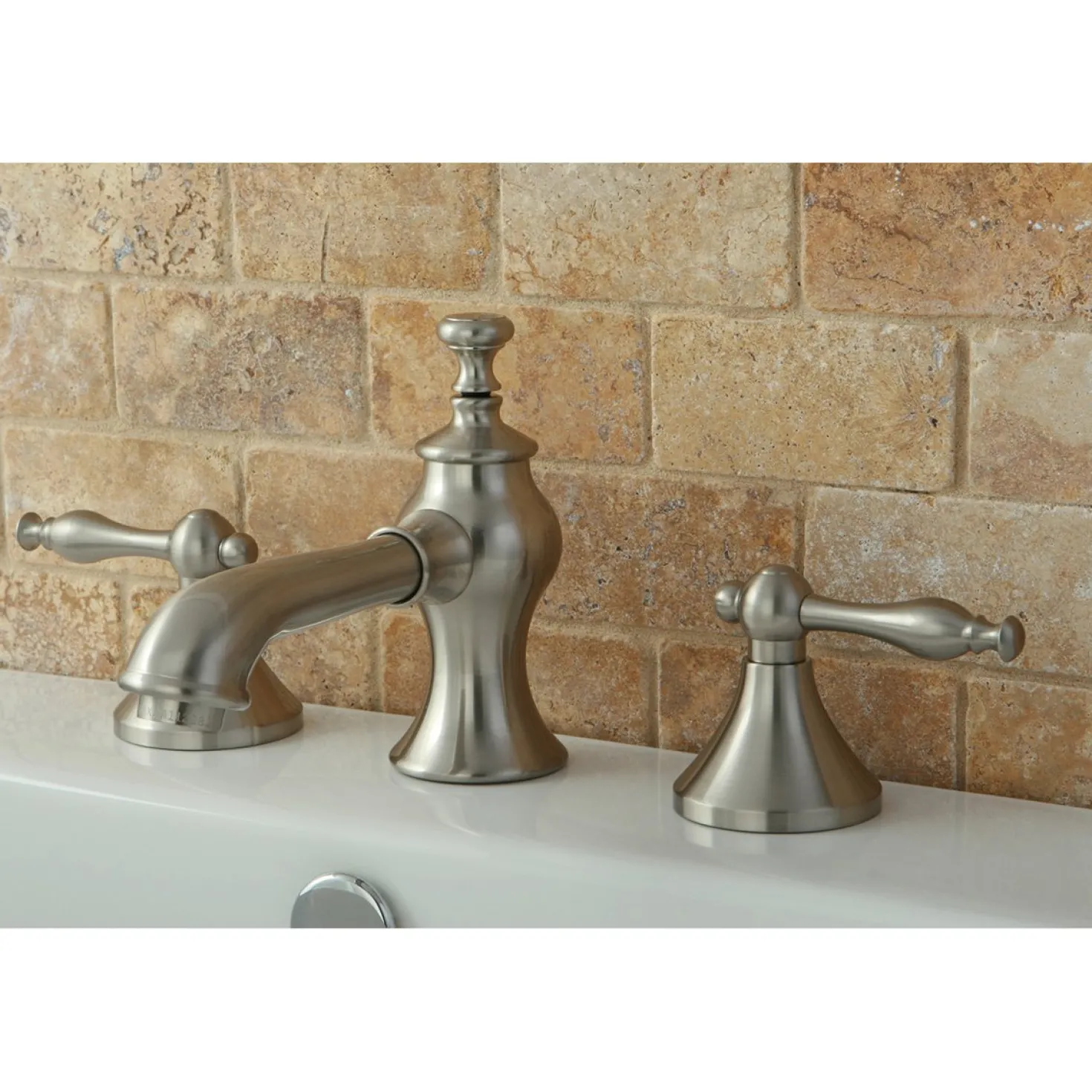 Kingston Brass Naples 8-Inch Widespread Bathroom Faucet