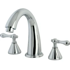 Kingston Brass Naples Roman Tub Faucet in Polished Chrome