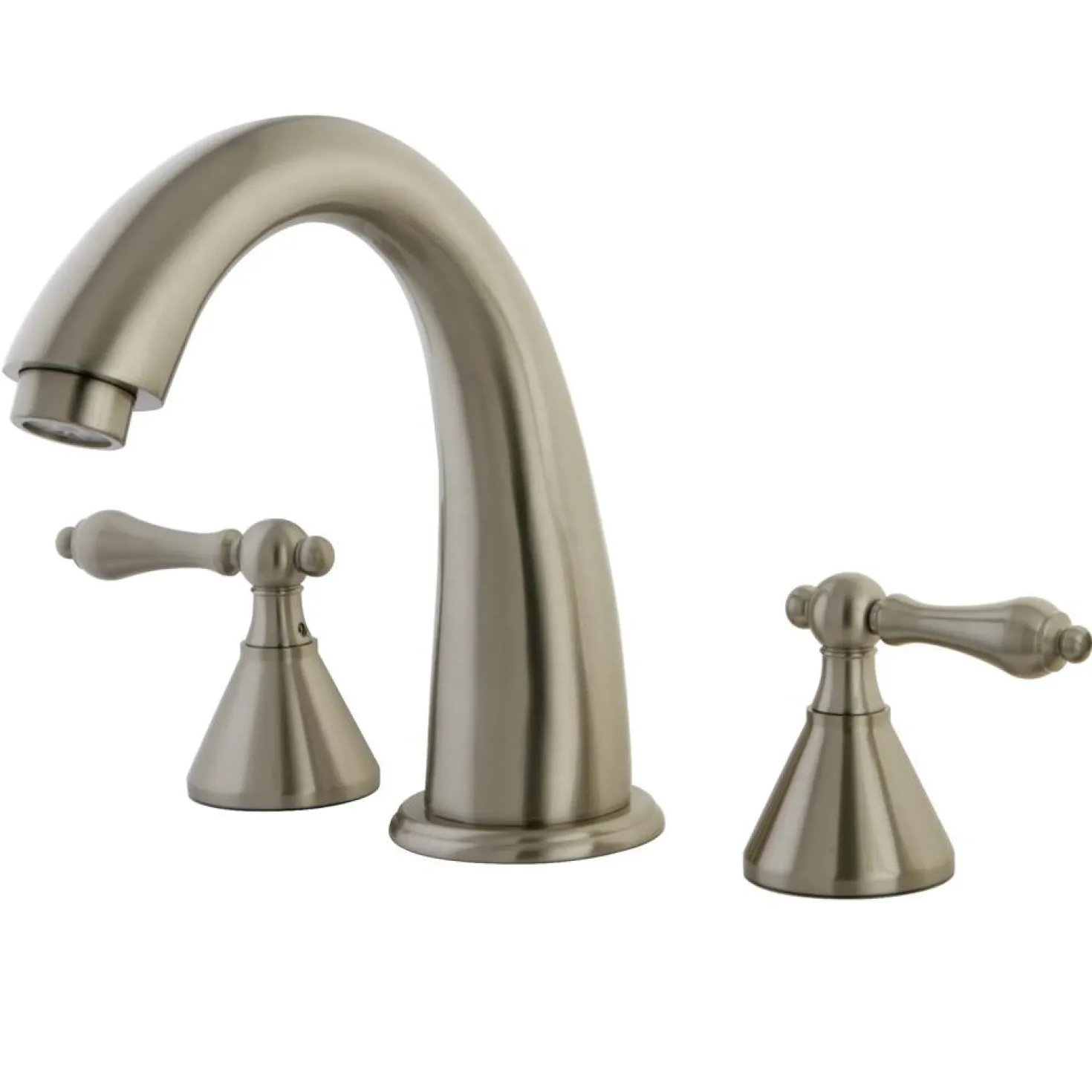 Kingston Brass Naples Solid Brass Roman Tub Filler with Two Handle