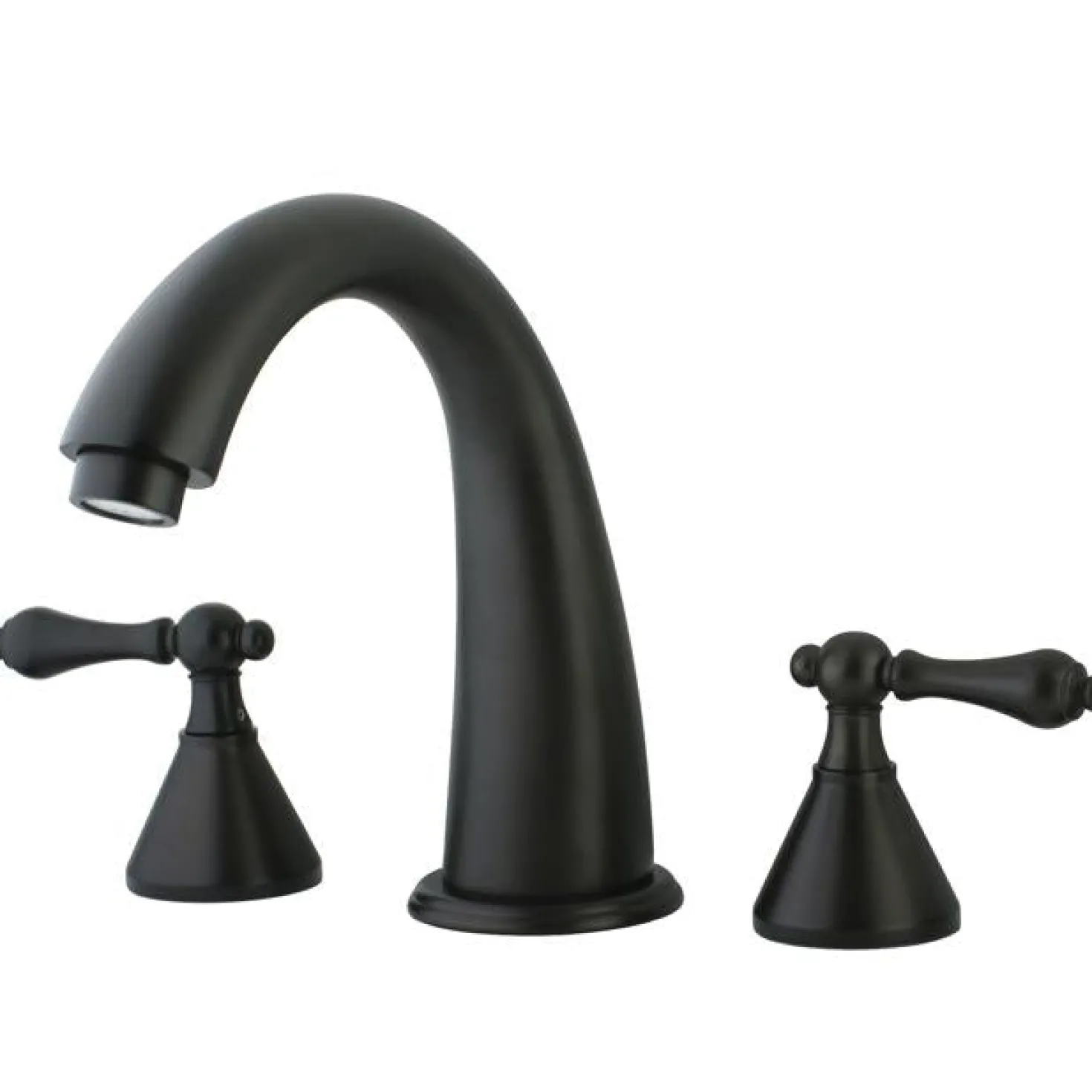 Kingston Brass Naples Solid Brass Roman Tub Filler with Two Handle
