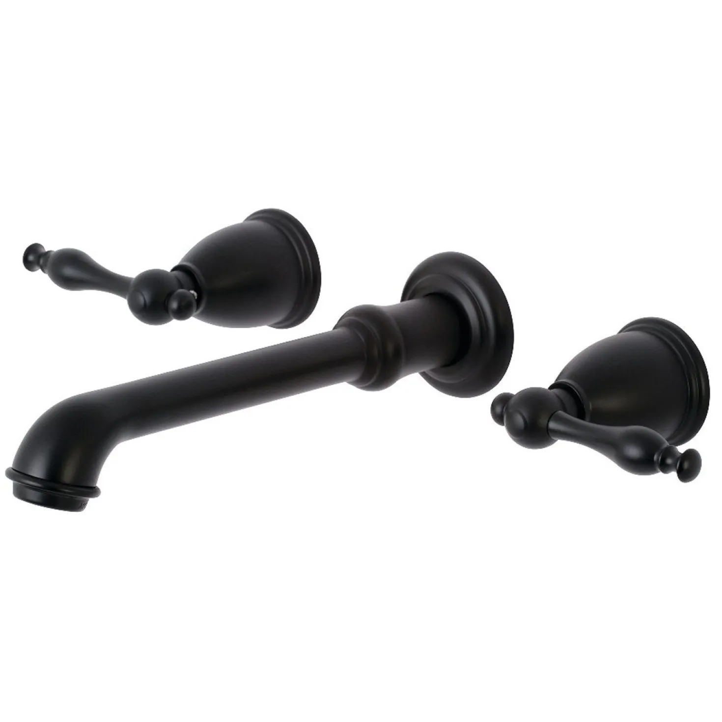 Kingston Brass Naples Two-Handle Wall Mount Bathroom Faucet