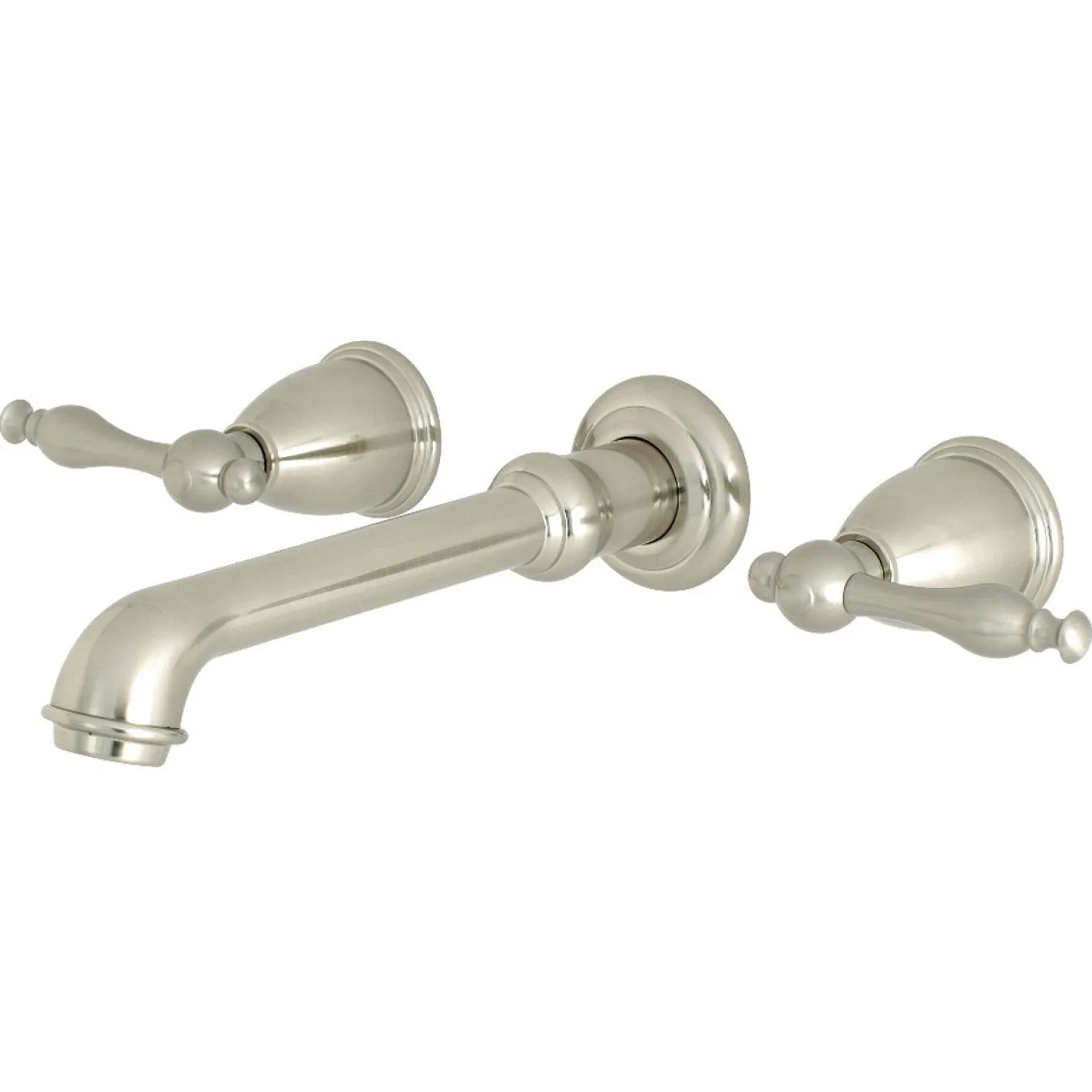 Kingston Brass Naples Two-Handle Wall Mount Bathroom Faucet