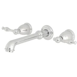 Kingston Brass Naples Two-Handle Wall Mount Bathroom Faucet