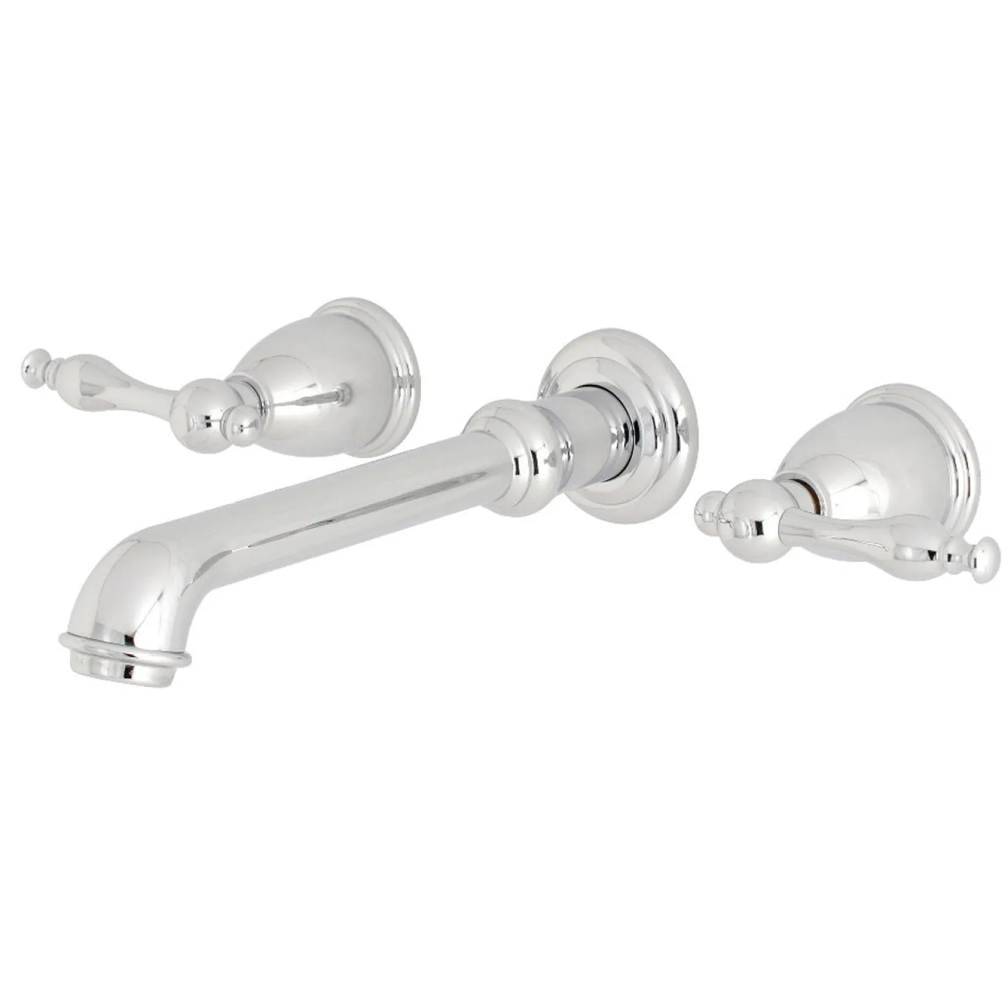 Kingston Brass Naples Two-Handle Wall Mount Bathroom Faucet