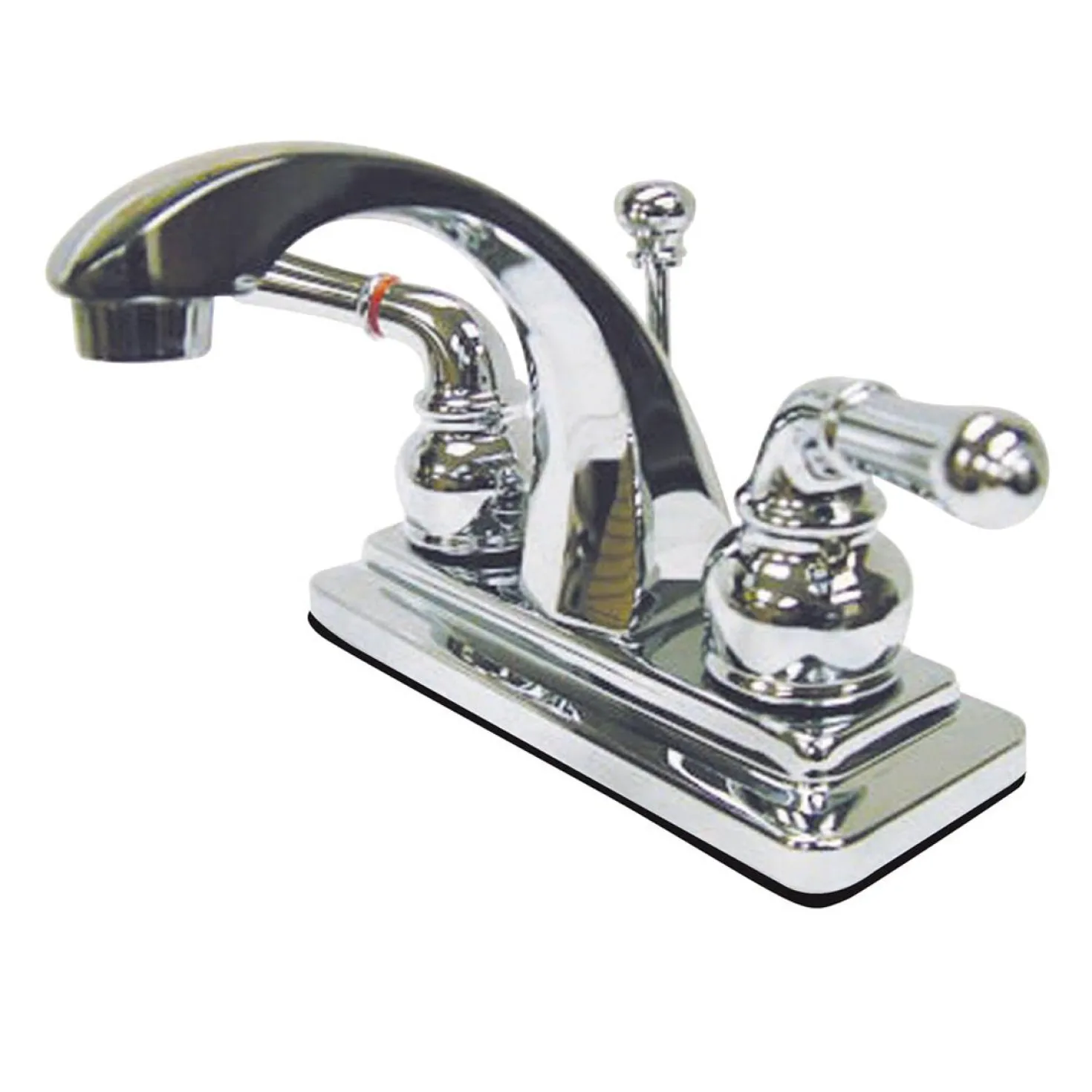 Kingston Brass Naples Two Handle 4" Centerset Lavatory Faucet with Brass Pop-up in Polished Chrome