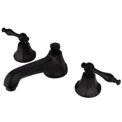 Kingston Brass Naples Two Handle Deck Mount Three Hole 8